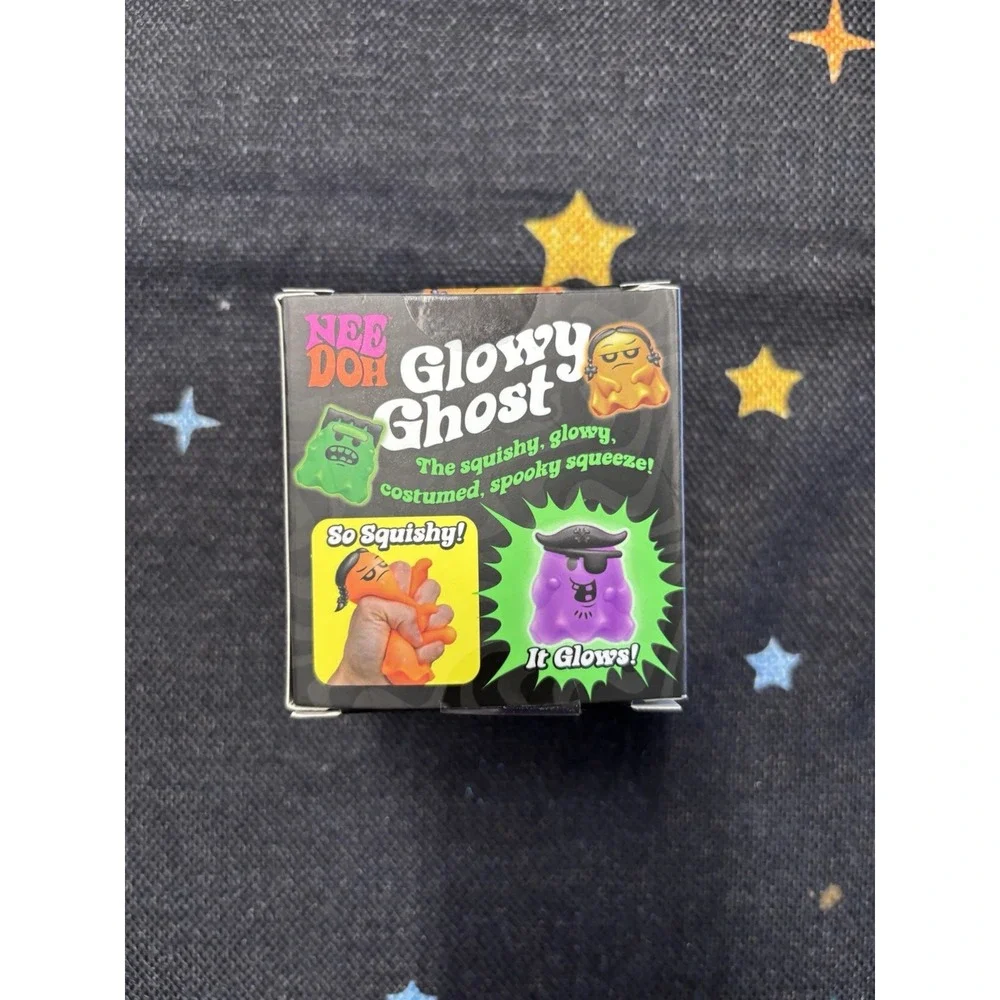 NeeDoh Glowy Ghost Green Vampire Authentic Nee Doh New GITD